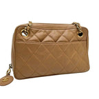 Chanel Quilted Lambskin Shoulder Bag CC Logo — view 2