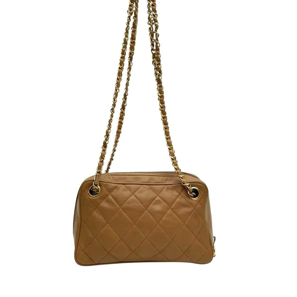 Chanel Quilted Lambskin Shoulder Bag CC Logo — view 3