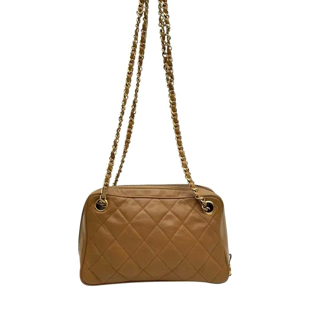 Chanel Quilted Lambskin Shoulder Bag CC Logo — view 3