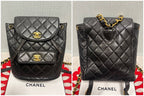 Chanel Quilted Backpack Black — view 2