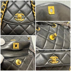 Chanel Quilted Backpack Black — view 6
