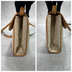 Gucci GG Shoulder Bag Brown Beige Leather Logo — view 7