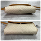 Gucci GG Shoulder Bag Brown Beige Leather Logo — view 8