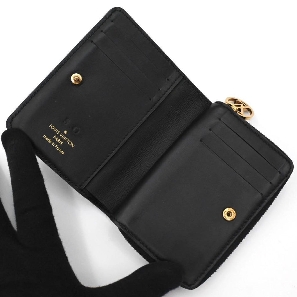 Louis Vuitton Cousin Portefeuille Lou Bifold Wallet Black — view 3