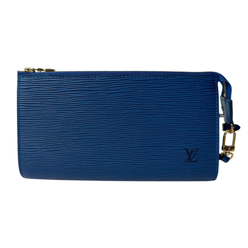Louis Vuitton LV Epi Pochette Blue Pouch — view 2