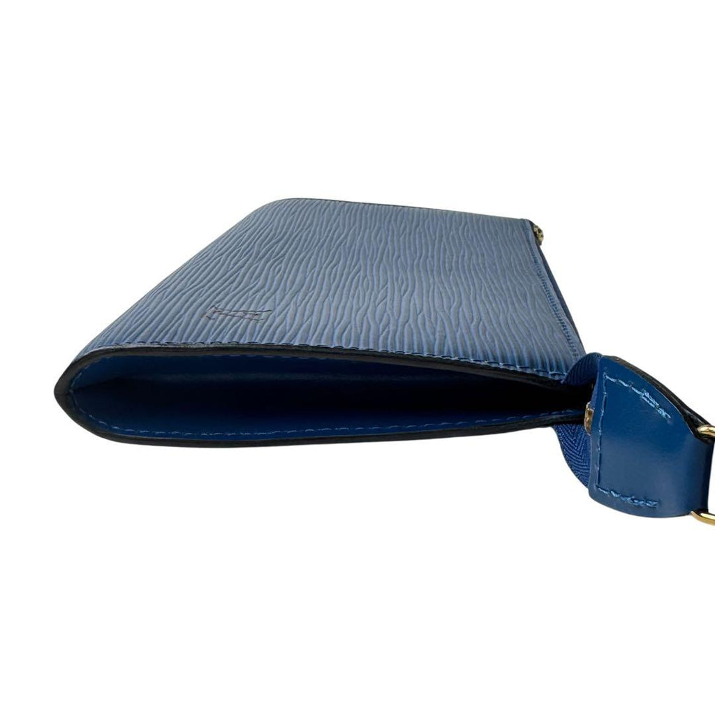 Louis Vuitton LV Epi Pochette Blue Pouch — view 5