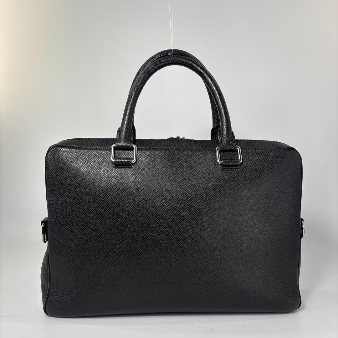 Louis Vuitton Super Taiga Porte Documents PM Noir Business Bag Black — view 5
