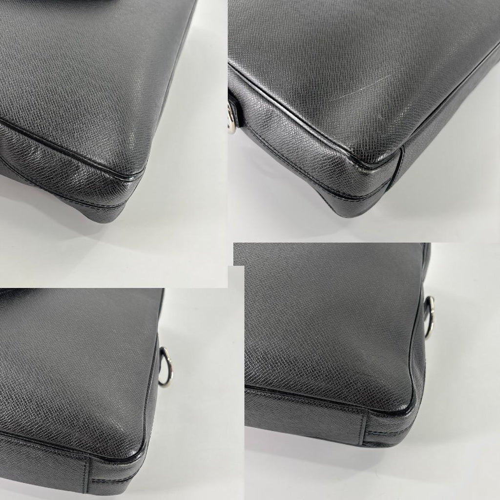 Louis Vuitton Super Taiga Porte Documents PM Noir Business Bag Black — view 8