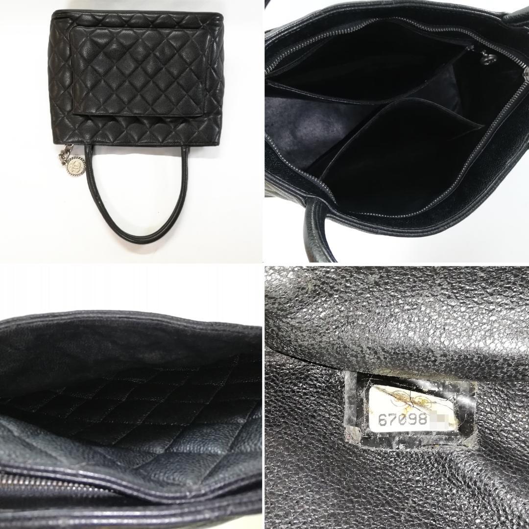 Chanel Reissue Tote Caviar Leather Black Silver — view 4
