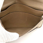 Hermes Wallet Dogon GM Taurillon Clemence Beige Gold — view 5