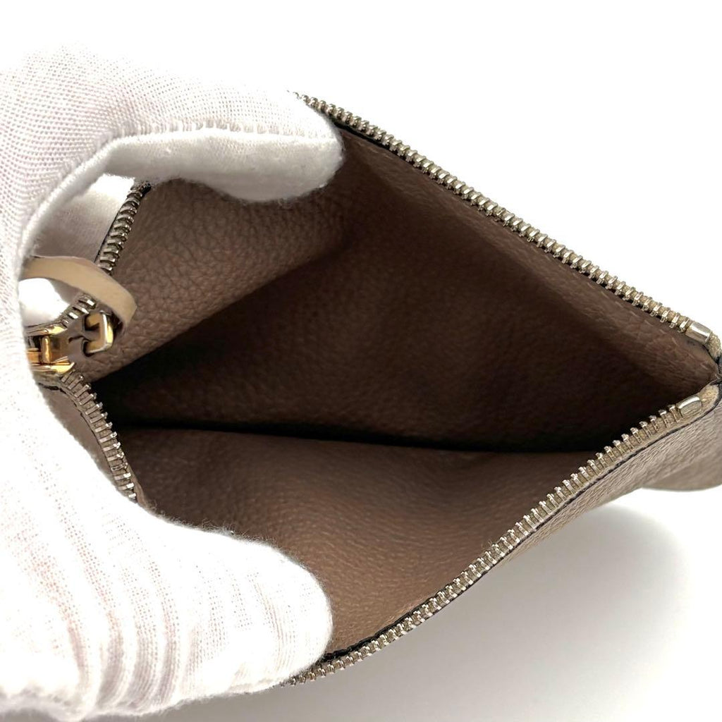 Hermes Wallet Dogon GM Taurillon Clemence Beige Gold — view 7