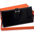 Hermes Bearn Classic Box Calf Black Wallet