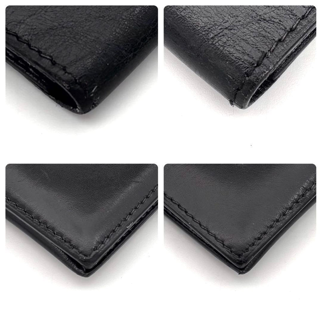 Hermes Bearn Classic Box Calf Black Wallet — view 7