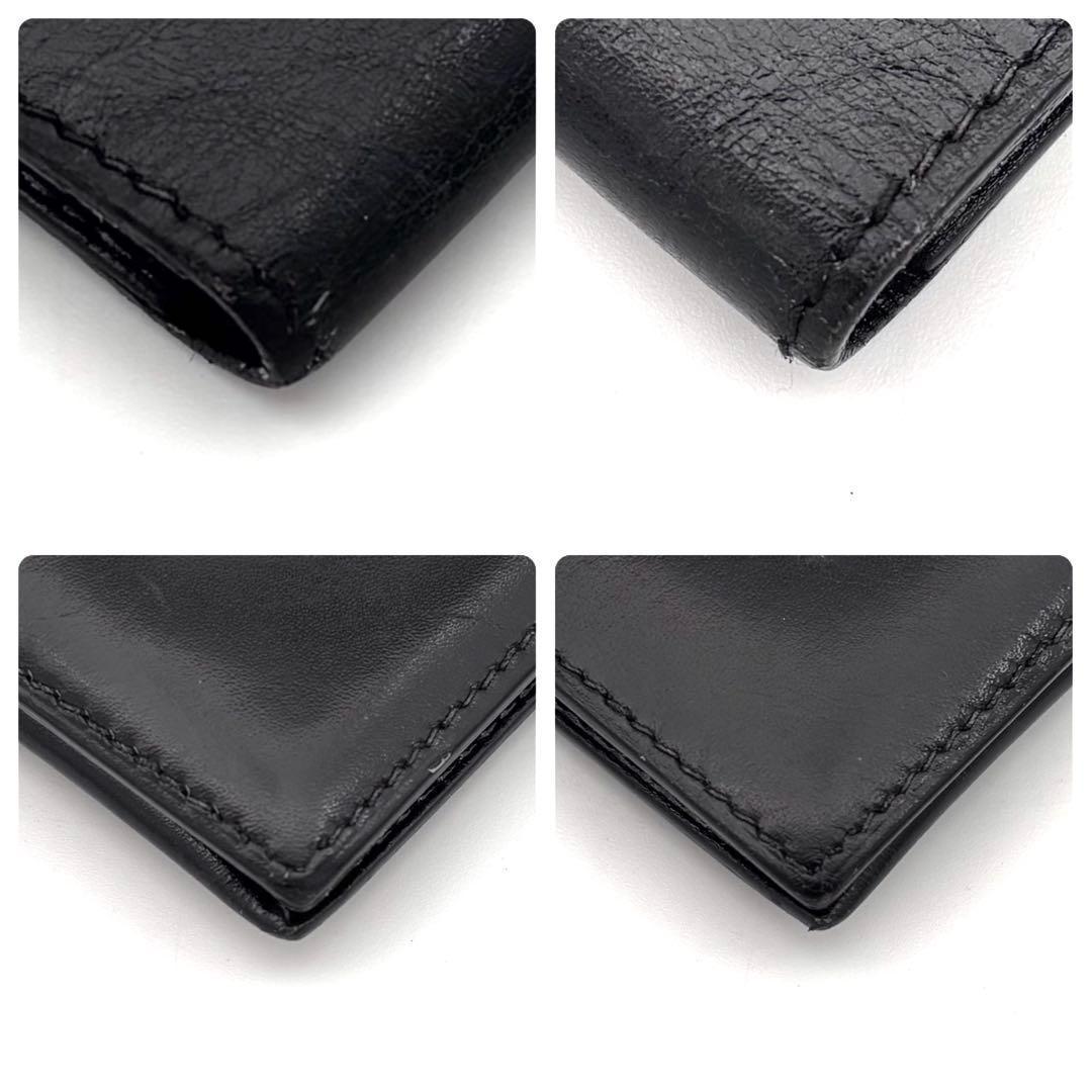 Hermes Bearn Classic Box Calf Black Wallet — view 7