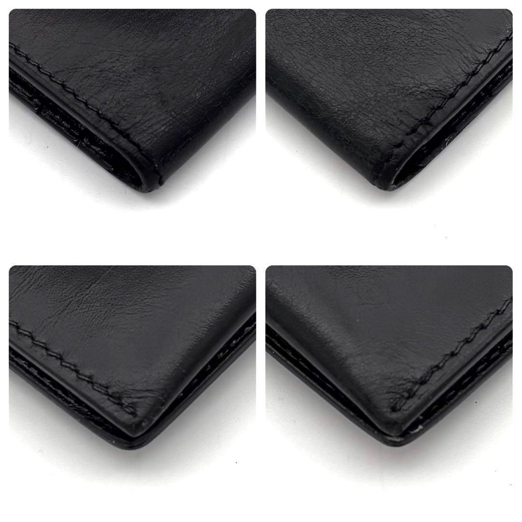 Hermes Bearn Classic Box Calf Black Wallet — view 8