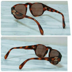 Chanel Sunglasses Tortoiseshell Wellington Brown Gold Eyewear — view 5