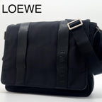 Loewe Canvas Leather Logo Messenger Shoulder