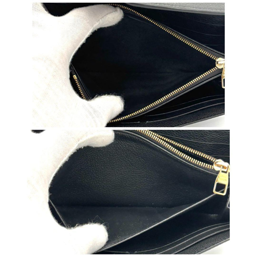 Louis Vuitton Wallet Portefeuille Sarah Monogram Empreinte Black — view 5