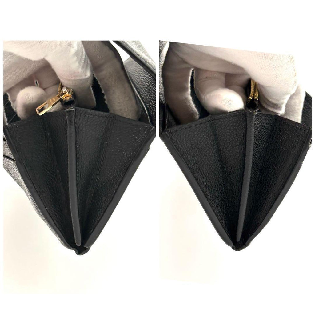 Louis Vuitton Wallet Portefeuille Sarah Monogram Empreinte Black — view 8