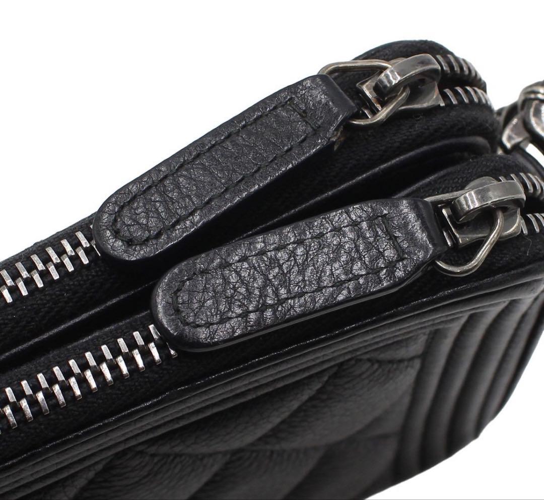 Chanel Boy Caviar Leather Chain Wallet Shoulder Bag — view 4