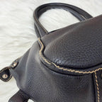 Chanel Leather Mini Boston Bag — view 7