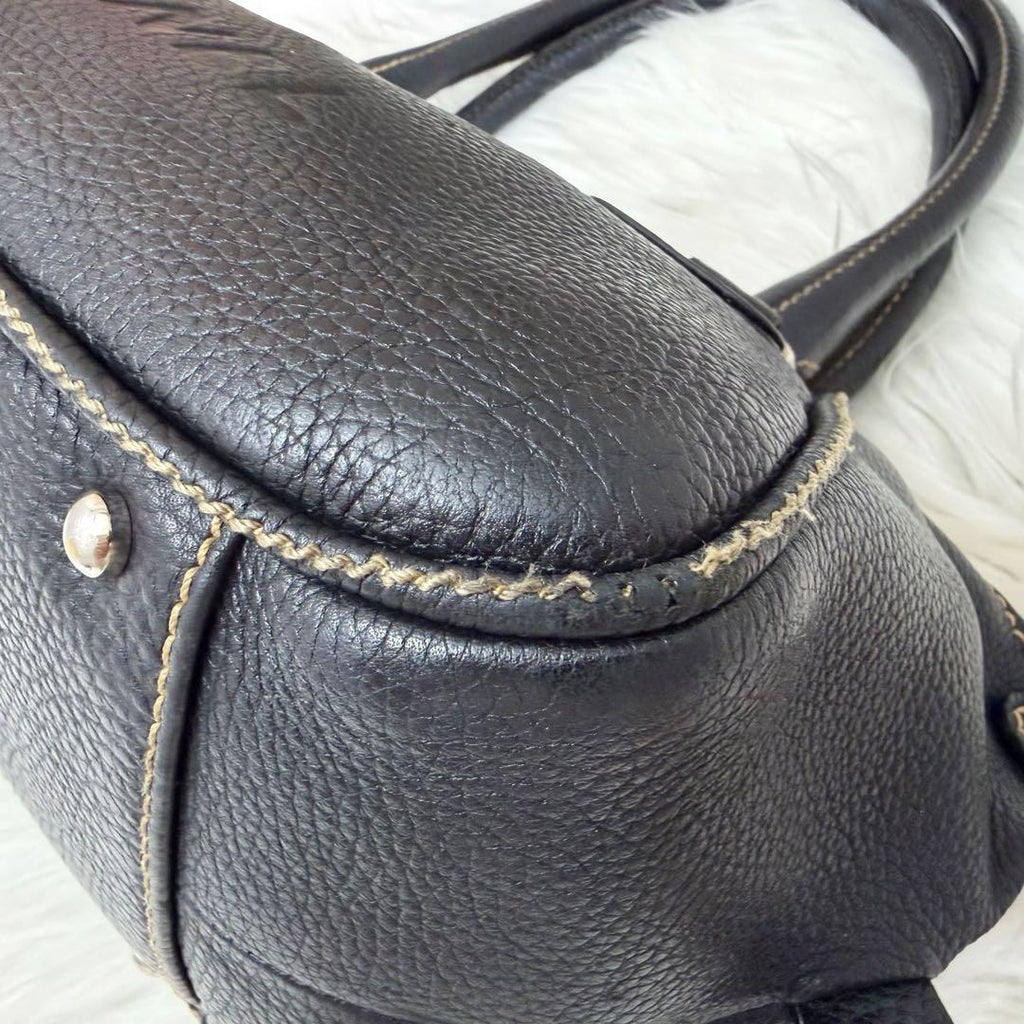 Chanel Leather Mini Boston Bag — view 8