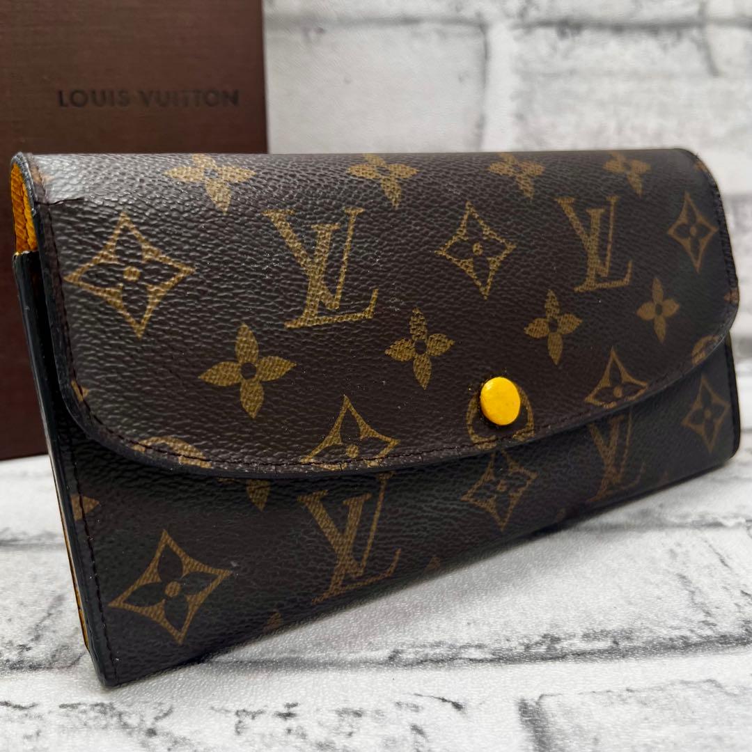 Louis Vuitton Monogram Yellow Portefeuille Emily Wallet