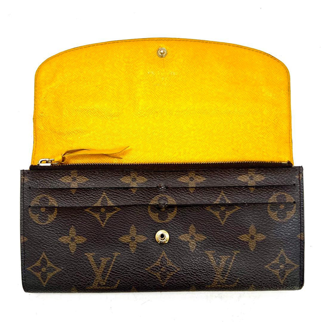 Louis Vuitton Monogram Yellow Portefeuille Emily Wallet — view 2
