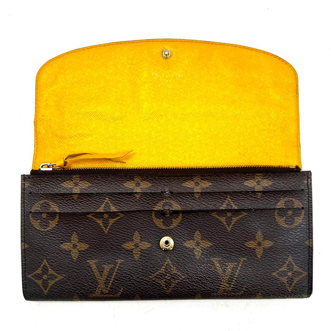 Louis Vuitton Monogram Yellow Portefeuille Emily Wallet — view 2