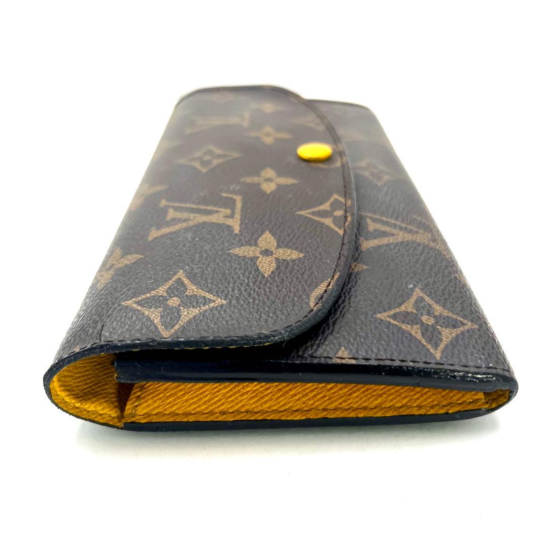Louis Vuitton Monogram Yellow Portefeuille Emily Wallet — view 8