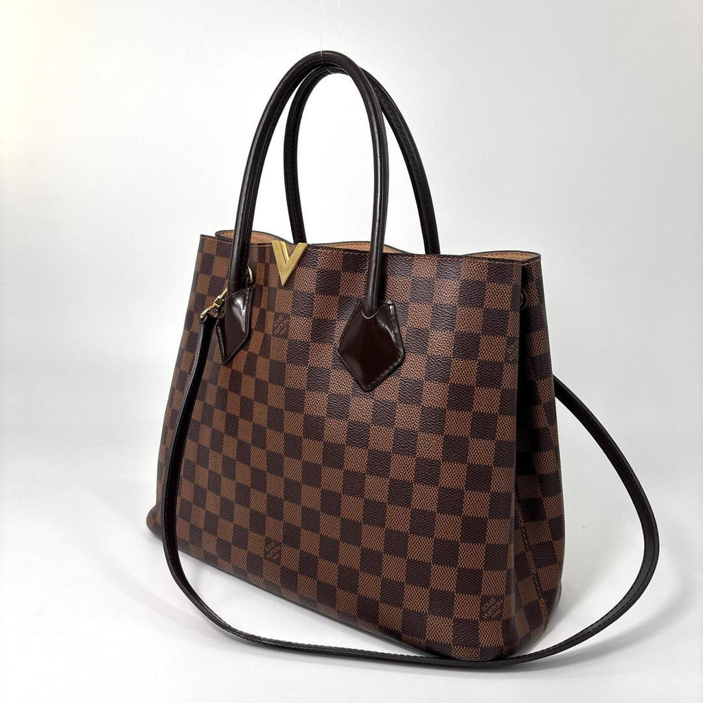 Louis Vuitton Super Damier Kensington Brown Tote — view 2