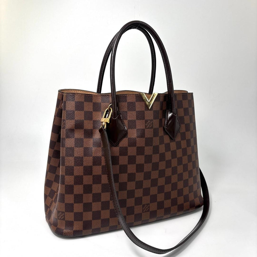 Louis Vuitton Super Damier Kensington Brown Tote — view 3