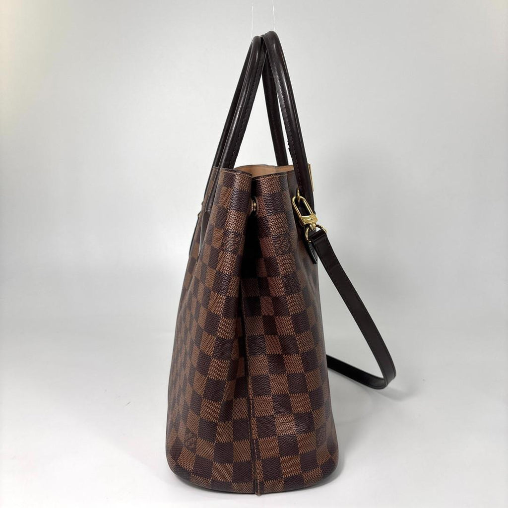 Louis Vuitton Super Damier Kensington Brown Tote — view 4