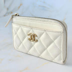Chanel Quilted CC Logo Fragment Case White — view 4