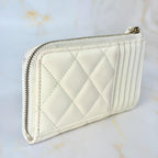 Chanel Quilted CC Logo Fragment Case White — view 6