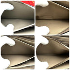 Louis Vuitton Wallet Zippy Tourtore le Cream Leather — view 4