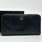 Chanel CC Logo Quilted Round Diamond Cut Lambskin Wallet — view 2