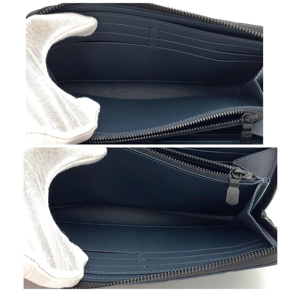 Louis Vuitton Wallet Zippy Horizontal Navy — view 5