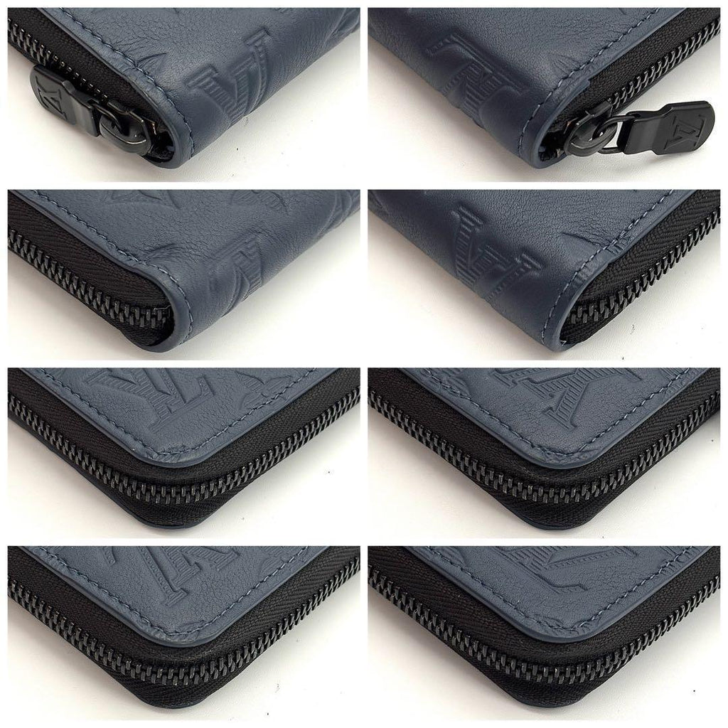 Louis Vuitton Wallet Zippy Horizontal Navy — view 8