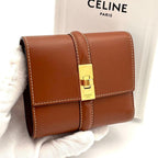 Celine Wallet Small Trifold Brown