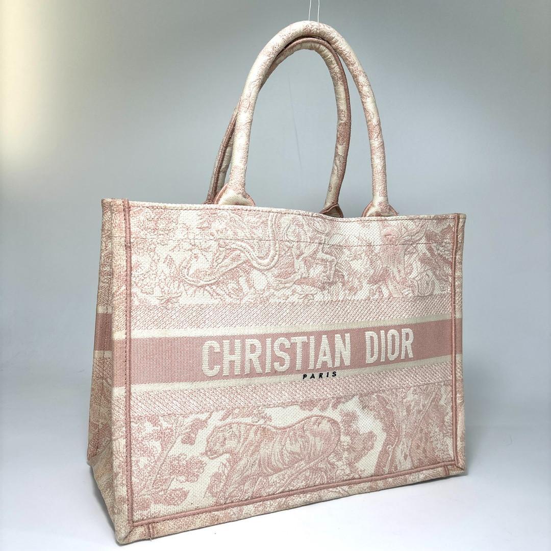 Dior Book Tote Bag Medium Pink — view 3