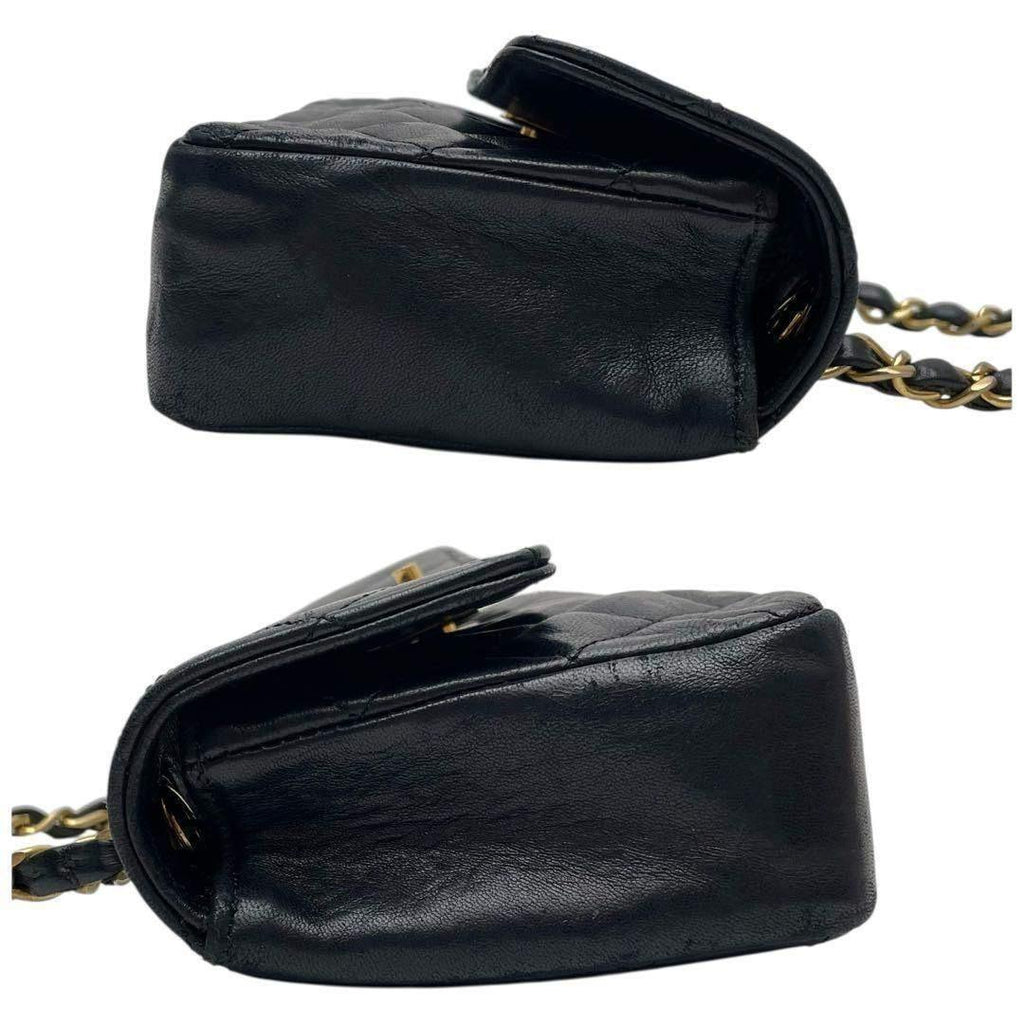 Chanel Lambskin Mini Quilted Flap Shoulder Bag Leather — view 5