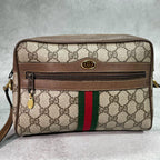 Gucci GG Sherry Line Shoulder Bag Brown Logo — view 2