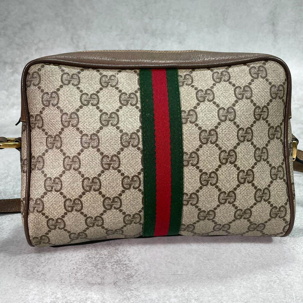 Gucci GG Sherry Line Shoulder Bag Brown Logo — view 3