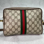 Gucci GG Sherry Line Shoulder Bag Brown Logo — view 3