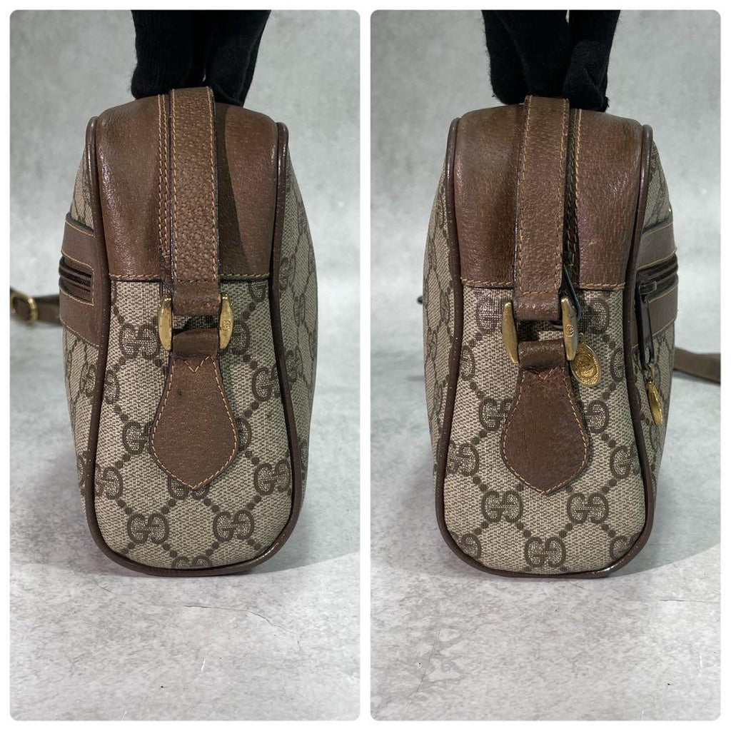 Gucci GG Sherry Line Shoulder Bag Brown Logo — view 7