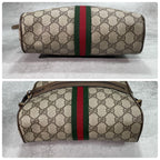 Gucci GG Sherry Line Shoulder Bag Brown Logo — view 8