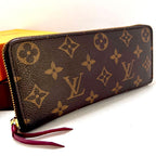 Louis Vuitton Monogram Portefeuille Clemence Fuchsia Wallet