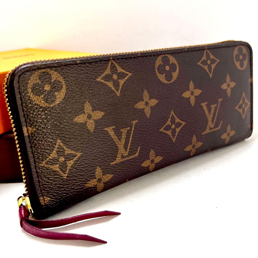 Louis Vuitton Monogram Portefeuille Clemence Fuchsia Wallet
