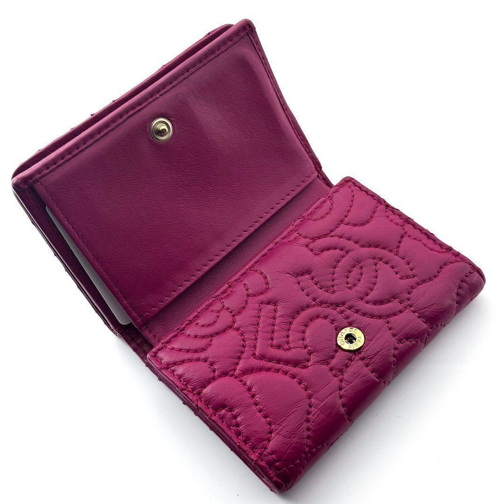 Chanel Wallet Camellia No. 5 Stitch Trifold Compact — view 6